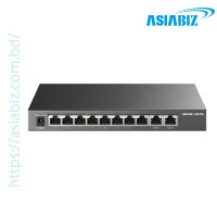 Mercusys MS110GMP 8 Port PoE Gigabit  Switch with 2 Uplink Ports